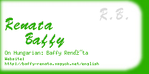renata baffy business card